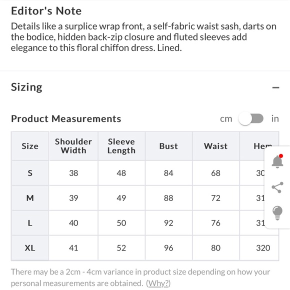 Aurora - 3/4 Sleeve V-Neck Floral Chiffon Wrap Dress - Picture 6 of 6